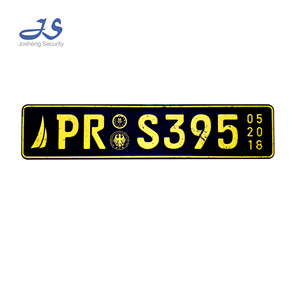 Placa de Matrícula Decorativa para Automóvil, Placas de Registro Europeas Reflectantes con Logotipo y Diseños Personalizados - Product Image 2