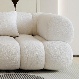 Sofá moderno de veludo macio verde, conjunto de sofá secional modular para sala de estar, apartamento e hotel, <span class=keywords><strong>3</strong></span> lugares - Product Image 3