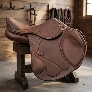 Silla de Montar de Cuero de Alta Calidad Más Vendida, Estilo Occidental Inglés para Carreras de Caballos, Color y Tamaño Personalizables - Product Image 2