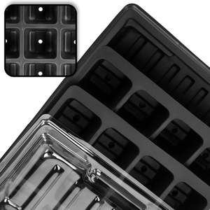 Mini Bandeja de Plástico Reutilizable para Plántulas con Tapa, 72 Celdas, Kit de Propagación para Plantas y Vegetales - Product Image 3