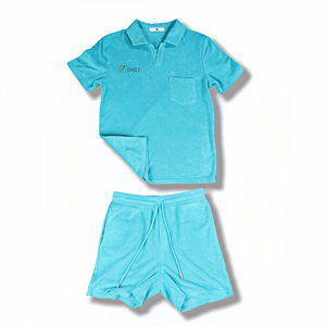 Conjunto de <span class=keywords><strong>Toalla</strong></span> de <span class=keywords><strong>Playa</strong></span> de Diseño Nuevo al por Mayor, Conjunto de Pantalones Cortos y <span class=keywords><strong>Toalla</strong></span> de Rizo, Conjuntos Cortos de Alta Calidad para Hombre, Personalizado - Product Image 2