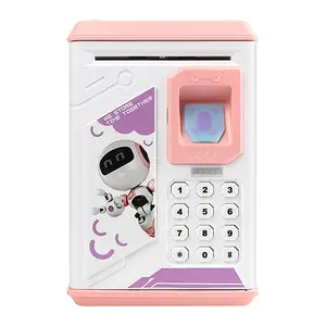 Yeni parmak izi elektronik ATM şifre para kutusu nakit tasarrufu kutusu sikke kumbara çocuklar için hediye