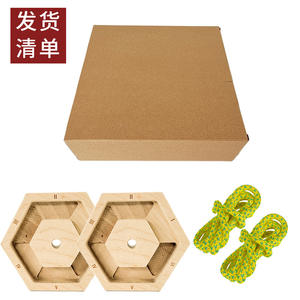 Tabla de Entrenamiento de Escalada en Roca de Madera de 6 Lados, Entrenador de Fuerza para Dedos y Muñecas, Uso Portátil en Interiores/Exteriores, Madera de Abedul Sólida - Product Image 3