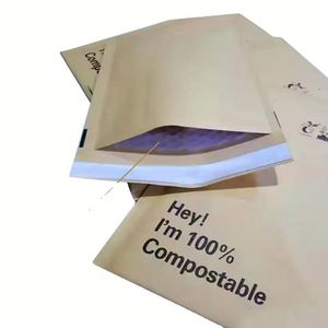 GdPoly Mailers Mailer Shipping Recycled Kraft Paper Mailing Bag Express Sending Bubble <b>Envelope</b> - Product Image 1