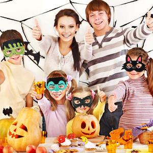 Máscaras <span class=keywords><strong>de</strong></span> <span class=keywords><strong>Halloween</strong></span> <span class=keywords><strong>para</strong></span> Niños, Disfraces <span class=keywords><strong>de</strong></span> Fiesta, Cosplay, Máscaras <span class=keywords><strong>de</strong></span> Calabaza Negra Personalizadas <span class=keywords><strong>de</strong></span> Fieltro - Product Image 5
