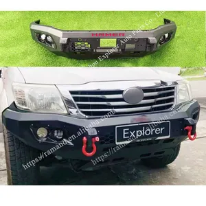 Front Bumper Car Bumper Bar Auto Body Systems HM Hilux Vigo Steel for Hilux Vigo 2005-2015 Auto Lighting Parts 12 Months