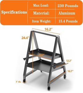 صندوق خيول صلب للخدمة الشاقة مع عجلات بسعة 200 رطل حامل عرموش سهل التجميع - Product Image 4