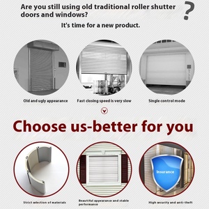 Thiết kế hiện đại điện chống trộm dù để che nắng lăn màn trập cửa sổ nhiệt & cách âm hợp kim nhôm cho ban công & phòng nhà - Product Image 3