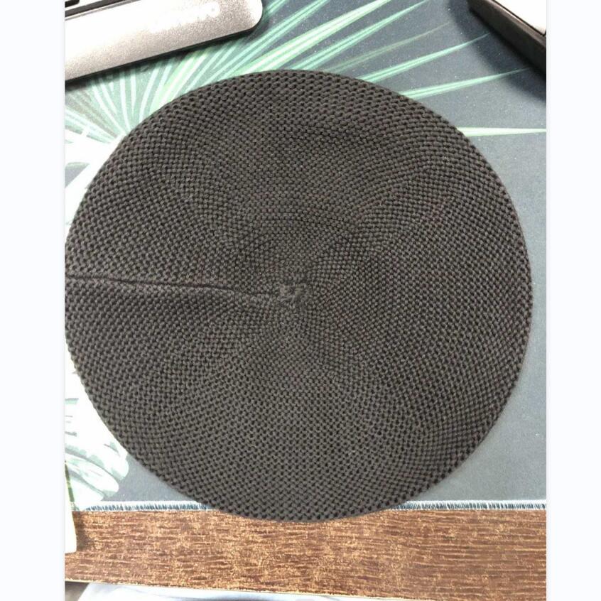 Женский берет из 100% хлопка, зимняя тонкая вязаная шапка художника с напуском, толстая вязаная шапка на заказ