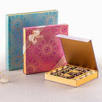 Boîte cadeau de luxe rigide pour l'Aïd Moubarak, Ramadan, vide, en papier, pour baklava, dattes, noix, chocolat, boîte à dattes pour le Ramadan
