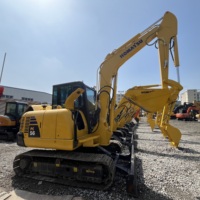Mini-excavatrice hydraulique Komatsu PC56 PC56-7 d'occasion, 6 tonnes, à vendre, d'origine japonaise, en stock