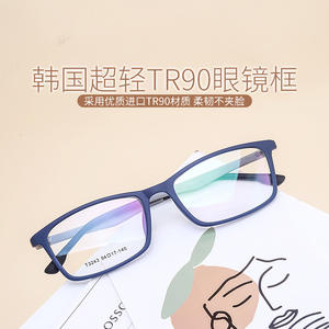 กรอบแว่นตาสไตล์เกาหลี TR90 ทรงสี่เหลี่ยมเต็มกรอบ ทนทานต่อการแตกหัก ดีไซน์มินิมอล สำหรับผู้ใหญ่ทั้งชายและหญิง ใช้งานได้สองแบบ รุ่น 3243 - Product Image 4