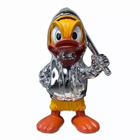 Décoration en résine Donald Duck pour la maison, salon, chambre d'enfant, meuble TV, table basse, poupée créative mignonne de luxe léger