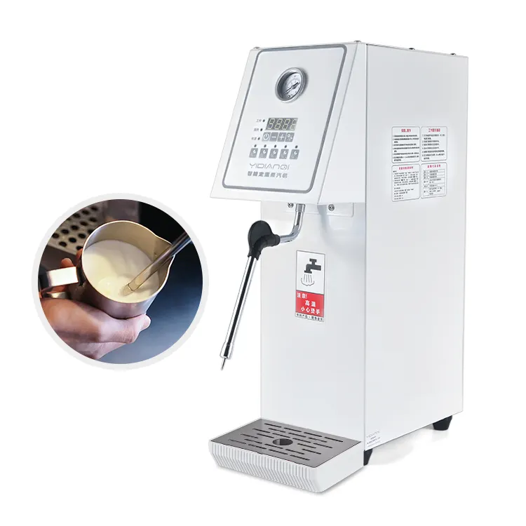Commerciële Melkschuimmachine Melkschuimmachine Stoomwater Kokende Machine Maken Espresso Koffie 1450W Stoomkoffiezetapparaat