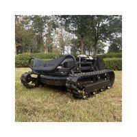 Tondeuse à gazon à essence télécommandée de qualité industrielle et bricolage, vente chaude, pour la coupe de l'herbe du jardin