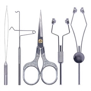 Lot de 5 instruments chirurgicaux manuels de classe I pour la fabrication de mouches, avec bobines en céramique, finisseur de queue, ciseaux et bobine chirurgicale CE par Grip Surgical - Product Image 1