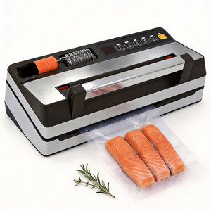 Scelleuses <span class=keywords><strong>sous</strong></span> <span class=keywords><strong>vide</strong></span> OEM pour <span class=keywords><strong>aliments</strong></span> humides + Emballage <span class=keywords><strong>sous</strong></span> <span class=keywords><strong>vide</strong></span> pour cuisson <span class=keywords><strong>sous</strong></span> <span class=keywords><strong>vide</strong></span> avec double scellage thermique et poignée Easy-Lock – Scelleuse <span class=keywords><strong>sous</strong></span> <span class=keywords><strong>vide</strong></span> portable - Product Image 1