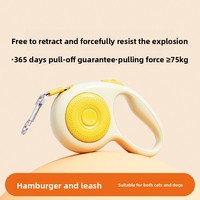 Laisse Rétractable Anti-Choc et Anti-Éclatement pour Chiens de Petite, Moyenne et Grande Taille – Corde de Traction Robuste pour Animaux de Compagnie
