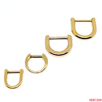 Harga Pabrik Mini Size Connect Buckle U Shape Hook Strap Screw Hang Hook Detachable D Rings untuk Tas Tangan