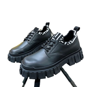 2026 XINZI RAIN Mocasines Casuales al por Mayor con Logotipo Personalizado, de Caña Baja, con Cordones, Suela Gruesa, Plataforma Alta, para Mujer y Hombre, con Forro de Lona - Product Image 1
