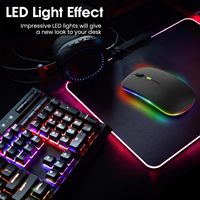 Ratón personalizado plano Usb C recargable Rgb Bluetooth ratón modo Dual ratón para iPad plata