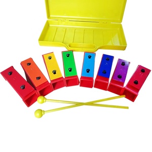 Precio de fábrica Gran regalo de cumpleaños para niños Glockenspiel Xilófono Orff instrumentos conjunto 8 <span class=keywords><strong>Notas</strong></span> Campanas resonadoras coloridas - Product Image 1