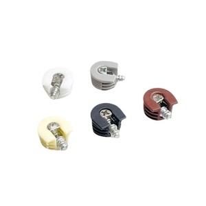 Support de panneau simple couche 3-en-1 de qualité supérieure en alliage de zinc, plastique et fer, facile à installer, accessoire de quincaillerie pour étagère de meuble - Product Image 2
