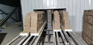 Gạch đỏ làm máy máy de briques En Argile thiêu kết Con lăn khí than gạch Hầm Lò hai kênh đẩy tấm lò - Product Image 4