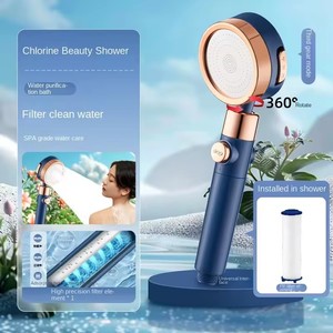 Cabezal <span class=keywords><strong>de</strong></span> Ducha Extra Grande <span class=keywords><strong>de</strong></span> Alta Presión, <span class=keywords><strong>de</strong></span> Doble Cara y con Control con una Sola Mano, para Baño y Accesorios <span class=keywords><strong>de</strong></span> Grifo - Product Image 2