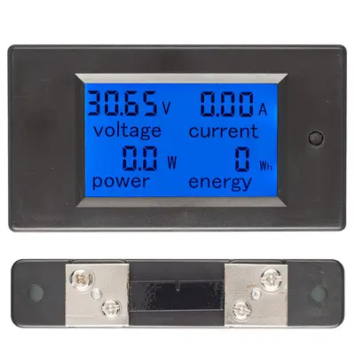 Zonnepaneel Dc Batterij Meter Monitor Met Spanning Stroom Amp Power Energy DC6.5-100V 0-100A