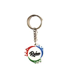 Porte-clés en silicone 3D personnalisé, en caoutchouc PVC souple avec impression UV pour souvenirs et cadeaux - Product Image 4