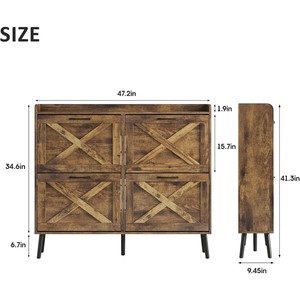 Custom-made <b>shoe</b> cabinet, wooden entryway cabinet, flip-top living room modern assembled <b>shoe</b> cabinet, panel furniture. - Product Image 2