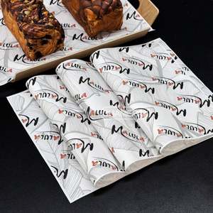 Papier d'emballage pour sandwichs et hamburgers imprimé sur mesure, résistant à la graisse, de qualité alimentaire, pour hamburgers, desserts, pain, charcuterie, avec logo - Product Image 6