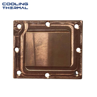 Dissipateur thermique personnalisé haute puissance en alliage d'aluminium usiné CNC pour convertisseur électronique à ailettes éventailées