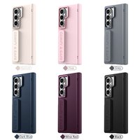 Étui antichoc magnétique avec support d'objectif et bracelet de poignet pour Samsung Galaxy Z Fold 8 Ultra 8 7 6 5 4, avec film de protection d'écran en verre