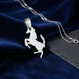 Ciondolo e Charm Cavallo in Acciaio - Gioielleria Fine - Product Image 3