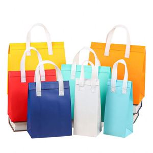 Eco-Friendly PP Non-Woven Waterproof Cooler Bag Insulated Aluminum Adhesive Closure Portable Take Away New Workmanship Letter - Product Image 1