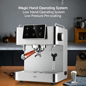 Machine à expresso semi-automatique professionnelle à haute extraction avec écran tactile électronique, cafetière italienne à commande tactile automatique - Product Image 4