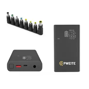 Pweite 2024 Sản phẩm mới xách tay năng lượng mặt trời Battery Charger vượt qua thông qua ngân hàng điện 20000mAh với DC đầu ra 5V 6V 15V 19V 12V 20V 24V