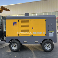 Compresseurs d'air mobiles portatifs de 25Bar pour des plates-formes de forage de mine de puits