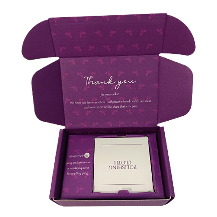 luxury color recyclable carton shipping box mailing paper cardboard packaging boxes for small business