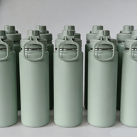 Botella de Agua Térmica de Acero Inoxidable 304 de Doble Pared, Gran Capacidad, Ideal para Deportes y Actividades al Aire Libre, Precio de Fábrica