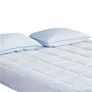 Tamaño de la Reina 2 Set de hielo cubierta de seda bien abajo alternativa de almohada de la cama - Product Image 1