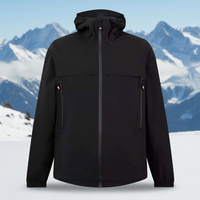 Veste matelassée à capuche pour homme, style chinois, à simple boutonnage, motif uni, imperméable et coupe-vent, fermeture éclair fine, service OEM