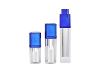 Bouteille de pompe UV sans air, bonne joint, bouteille en plastique sans air, sans oxygène, bouteille de pompe carrée