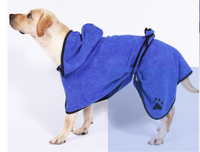 Douche à séchage rapide personnalisée Serviette en microfibre pour animaux de compagnie Robe de chien Serviette de bain pour animaux de compagnie avec logo