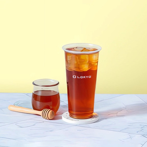 Lokyo Takeaway biểu tượng tùy chỉnh Pet lạnh uống Milkshake sữa chua BOBA trà bong bóng cốc nhựa dùng một lần - Product Image 5