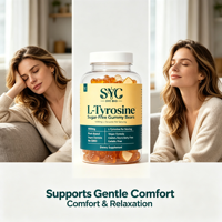 SYC BIO L-Tyrosine Gummies sans sucre 60 unités Soutien Cognitif Sans gluten, sans soja, sans produits laitiers Complément Alimentaire Adultes