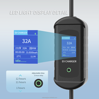 Chargeur EV portable DX 16A 3,5KW 7KW 11KW 22KW, chargeur rapide pour voiture électrique, type 2, station de recharge pour voiture électrique