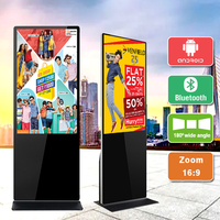 Afficheur numérique direct usine, Totem d'affichage numérique, Écran tactile LCD vertical pour publicité intérieure, prend en charge Android et Windows
